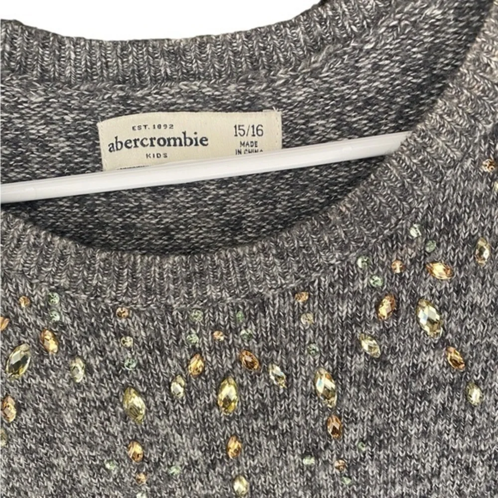Abercrombie kids jeweled bling sweater dress size 15/16 girls